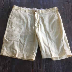 J crew Factory Yellow Sunwashed Oxford Shorts